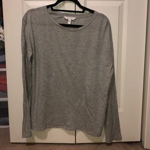 Athleta heather gray long sleeve tee